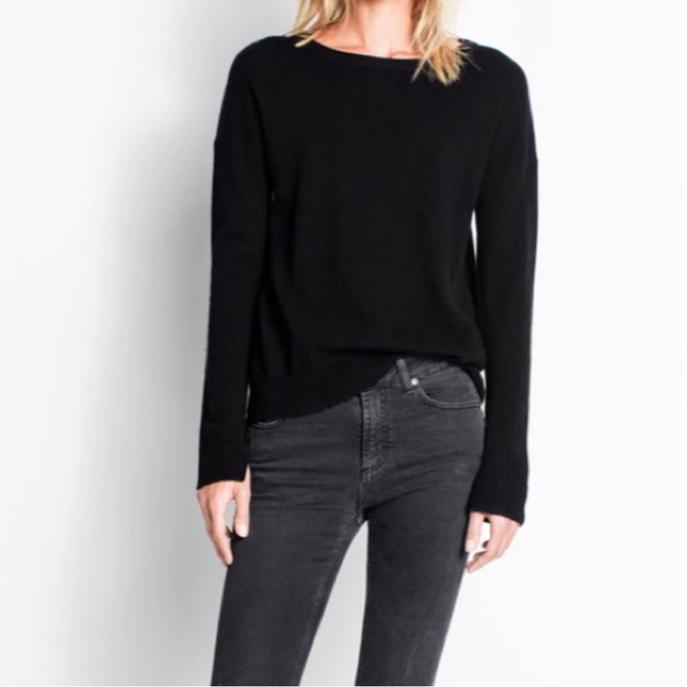 ZADIG & VOLTAIRE size Large Cici Patch Cashmere Sweater